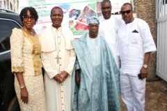 Alhaji Alli Olanusi, Bishop Jude Arogundade, Mr Bayo Fatusin, Mr Gbenga Atiba and his wife