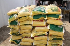 Food items giving to some of the beneficiaries to celebrate the yuletide