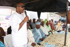 Founder of the Foundation, Mr Bayo Fatusin delivering his speech