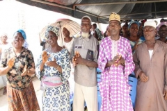 Some of the beneficiaries praising God